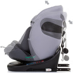 Chipolino scaun auto cu isofix Motion I-Size 40-150 cm Granite 
