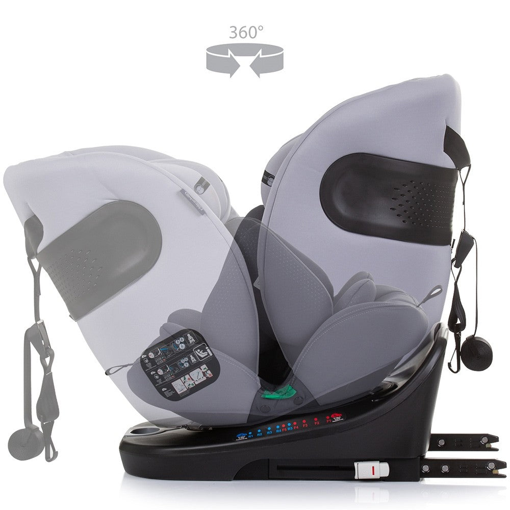 Chipolino scaun auto cu isofix Motion I-Size 40-150 cm Granite 
