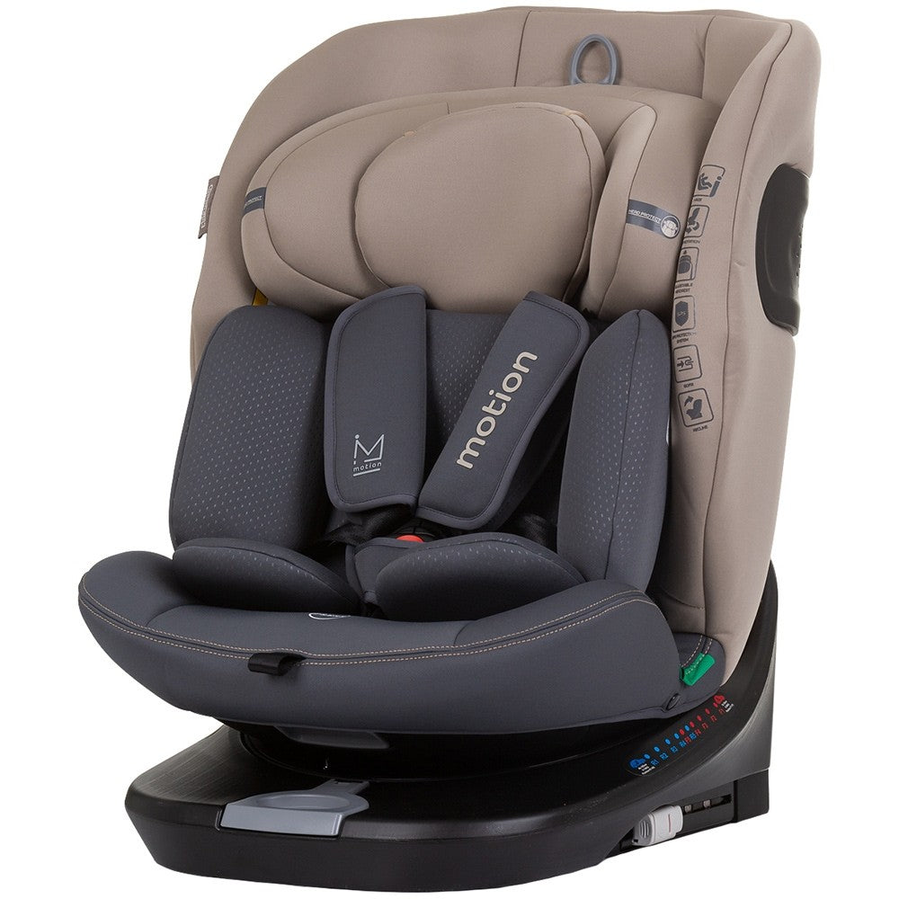 Chipolino scaun auto cu isofix Motion I-Size 40-150 cm Macadamia 