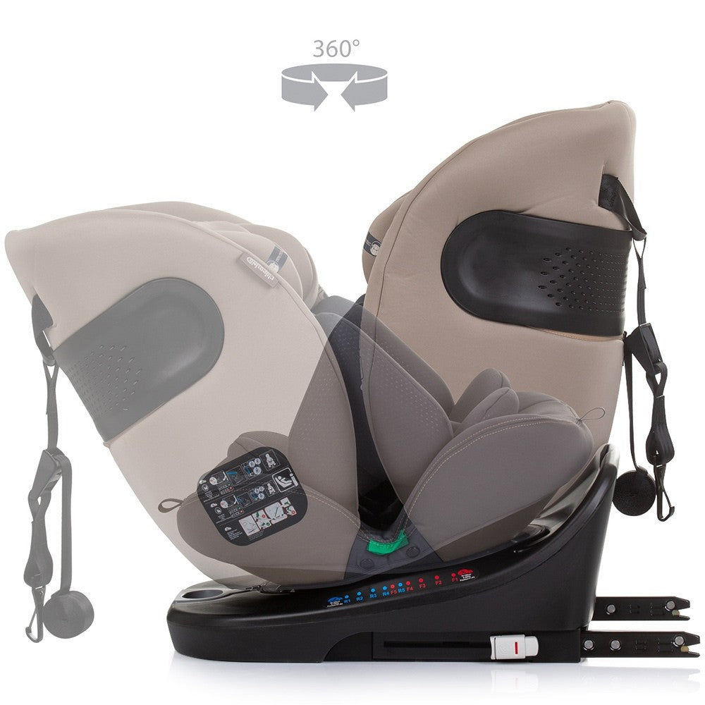 Chipolino scaun auto cu isofix Motion I-Size 40-150 cm Macadamia 