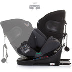 Chipolino scaun auto cu isofix Motion I-Size 40-150 cm Obsidian 