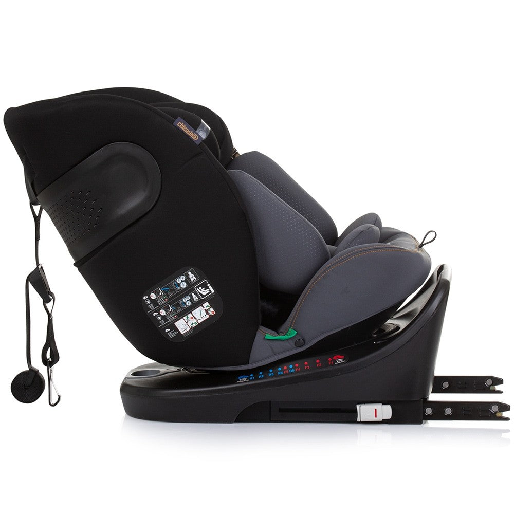 Chipolino scaun auto cu isofix Motion I-Size 40-150 cm Obsidian 