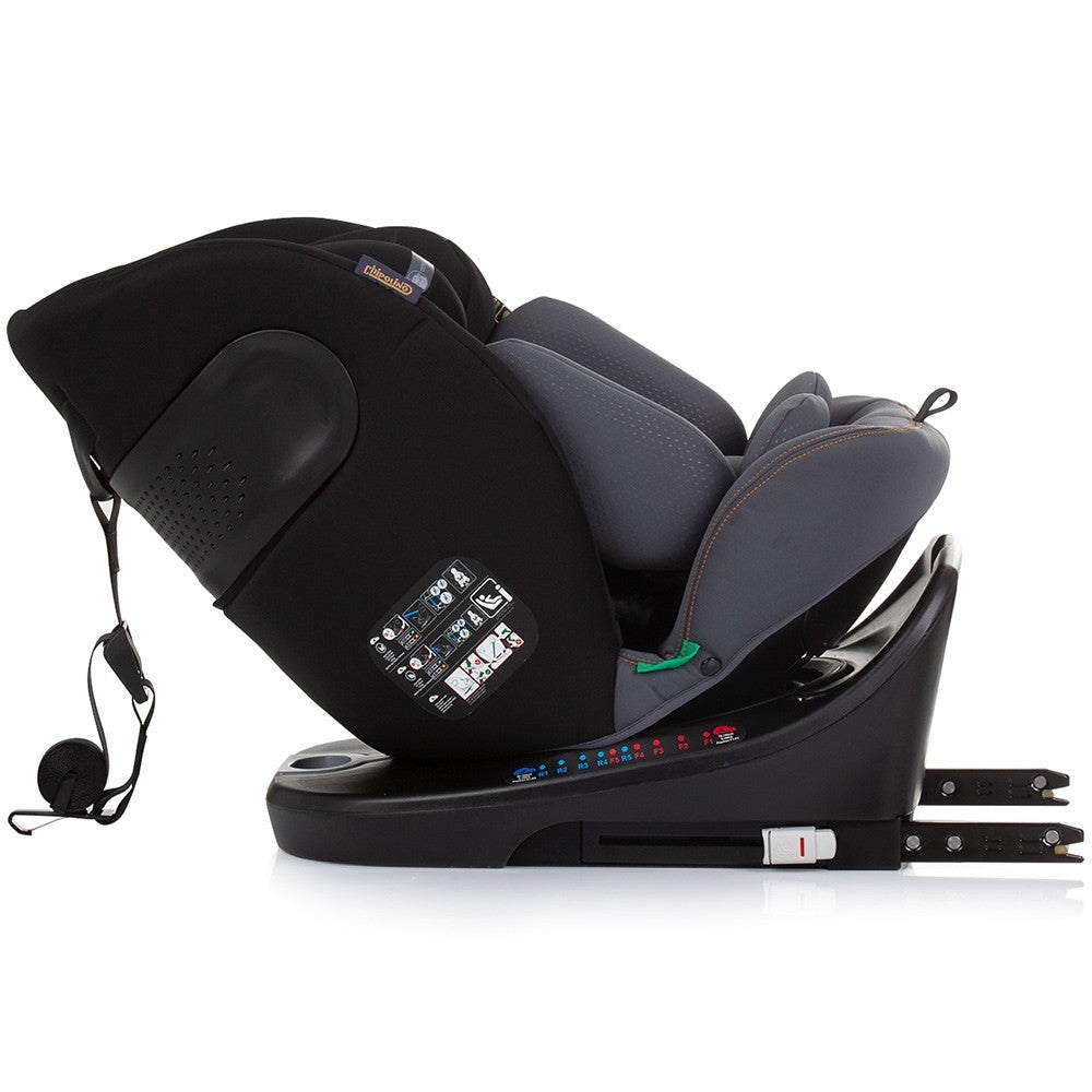 Chipolino scaun auto cu isofix Motion I-Size 40-150 cm Obsidian 