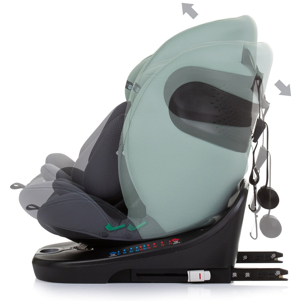 Chipolino scaun auto cu isofix Motion I-Size 40-150 cm Pastel green