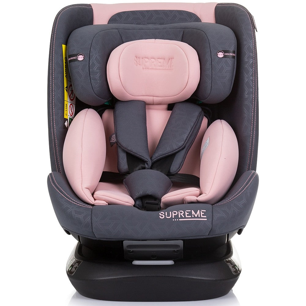 Chipolino scaun auto Supreme I-Size 40-150 cm R129 Famingo