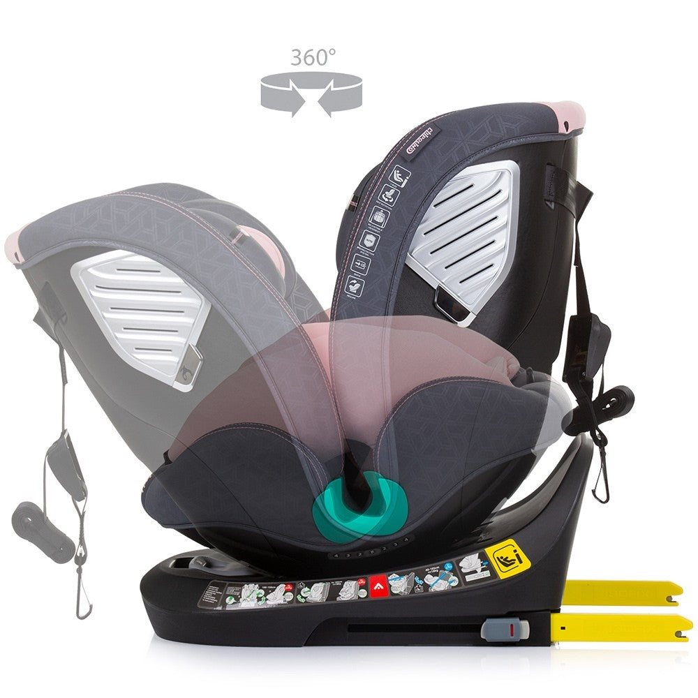 Chipolino scaun auto Supreme I-Size 40-150 cm R129 Famingo