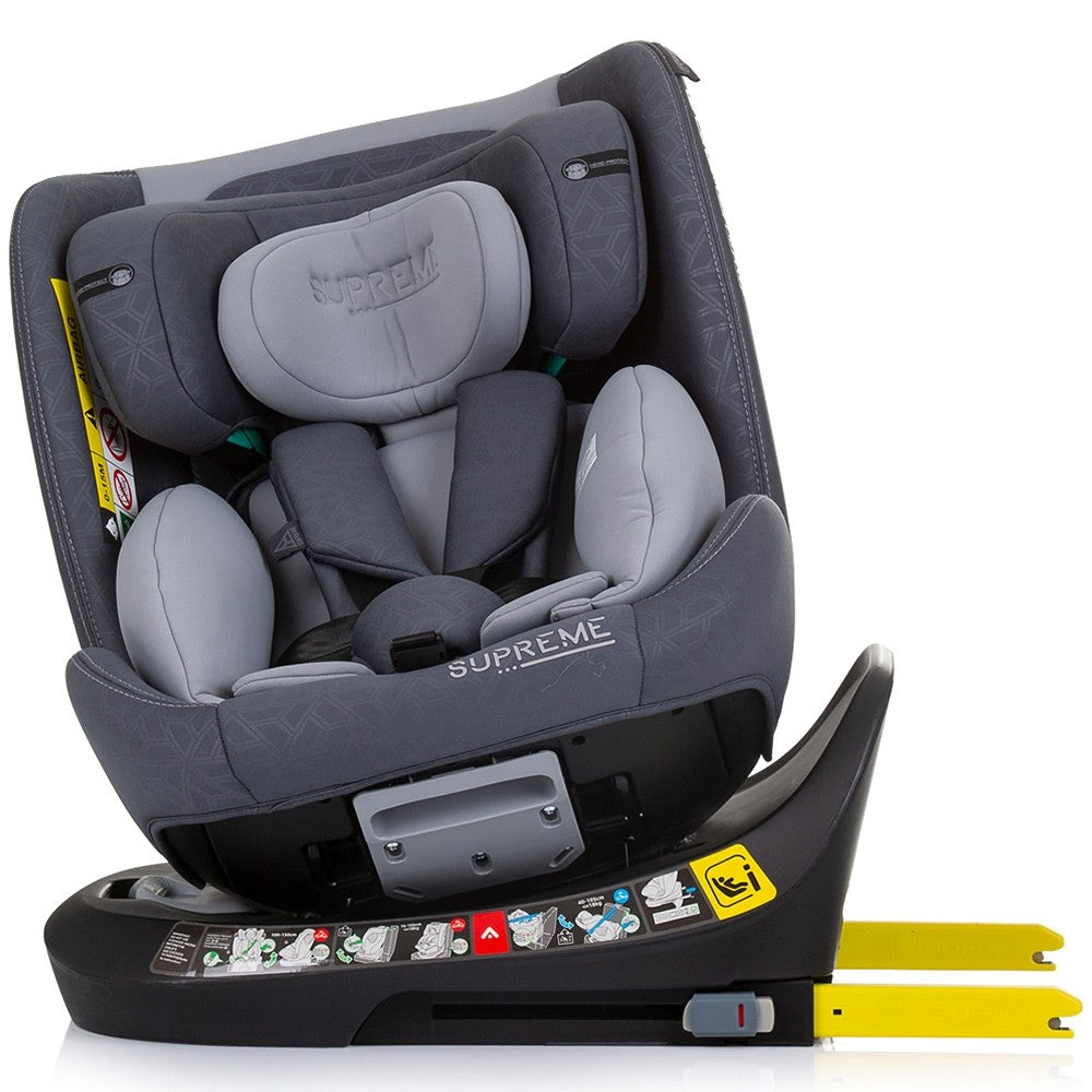 Chipolino scaun auto Supreme I-Size 40-150 cm R129 Granite