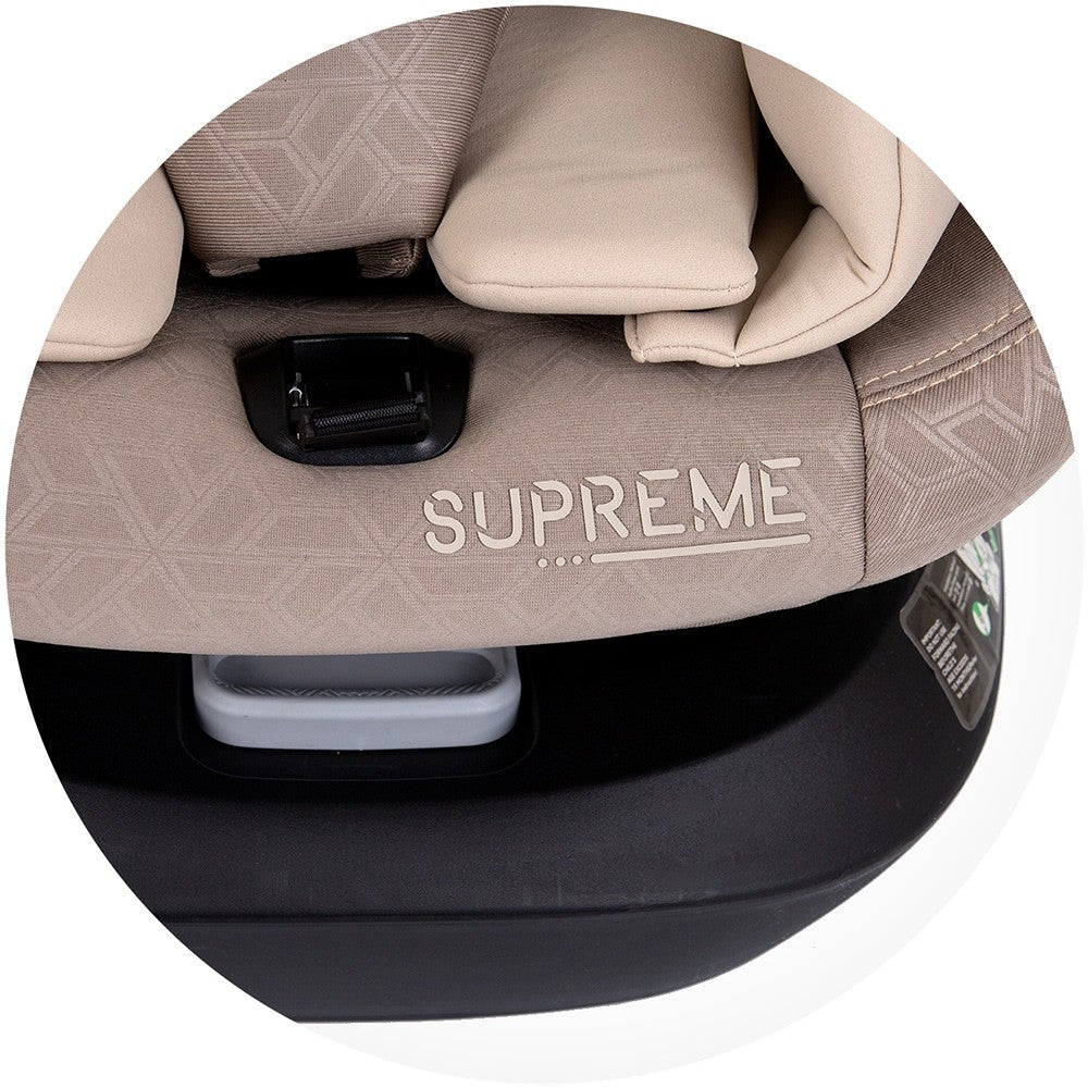Chipolino scaun auto Supreme I-Size 40-150 cm R129 Macadamia