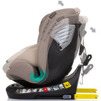 Chipolino scaun auto Supreme I-Size 40-150 cm R129 Macadamia