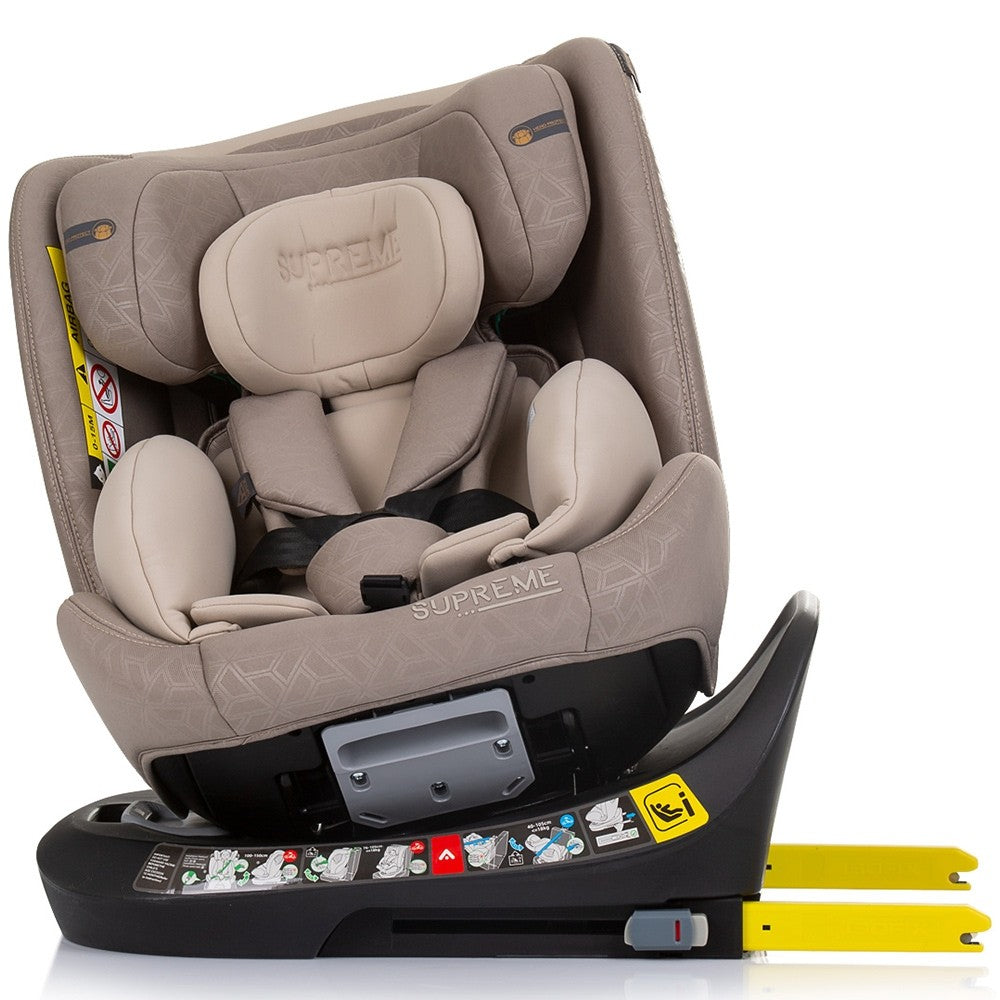 Chipolino scaun auto Supreme I-Size 40-150 cm R129 Macadamia