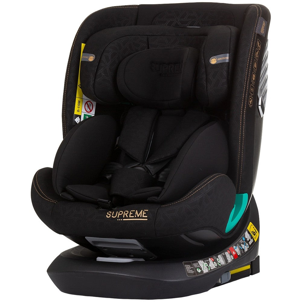 Chipolino scaun auto Supreme I-Size 40-150 cm R129 Obsidian Imagine principală a produsului