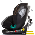 Chipolino scaun auto Supreme I-Size 40-150 cm R129 Obsidian
