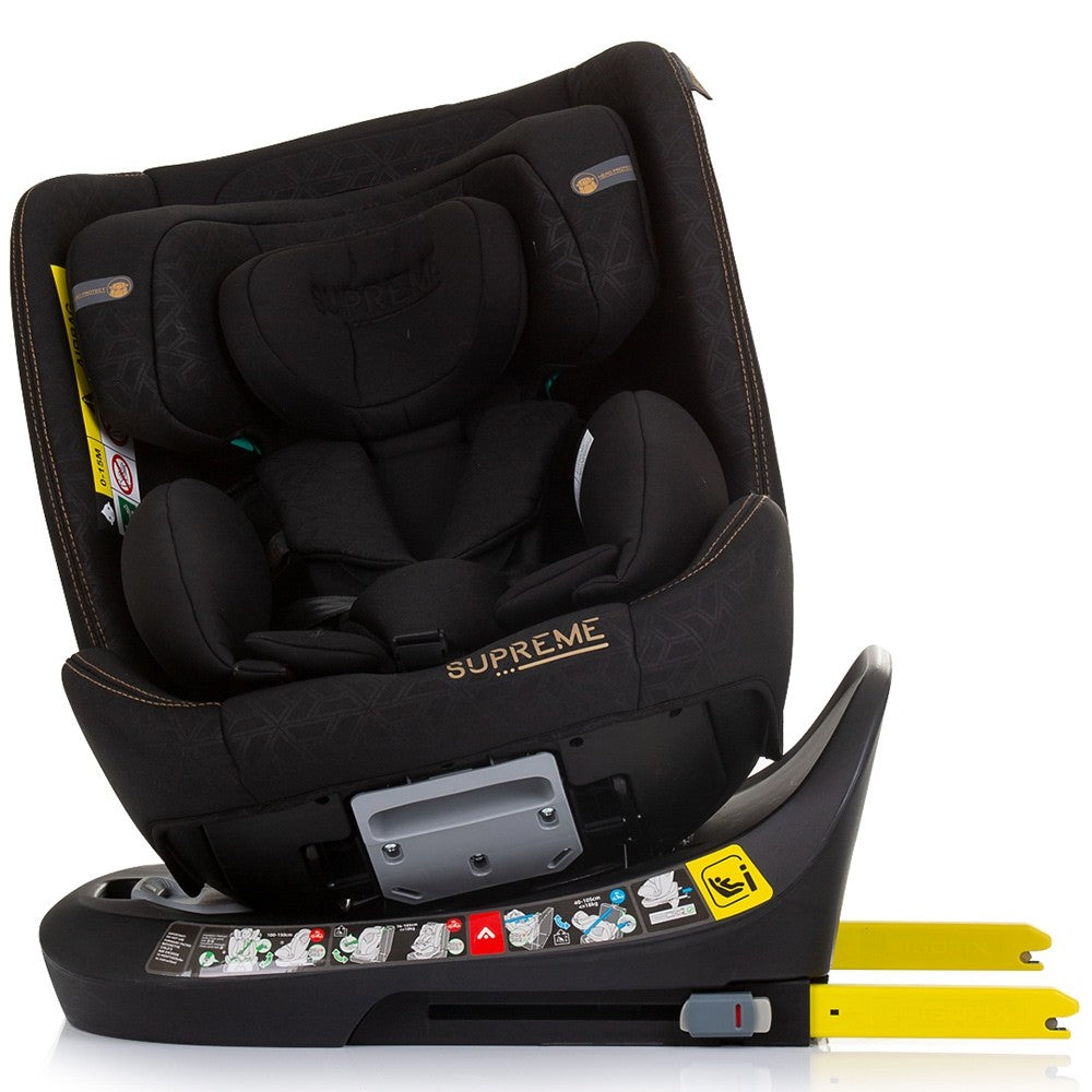 Chipolino scaun auto Supreme I-Size 40-150 cm R129 Obsidian