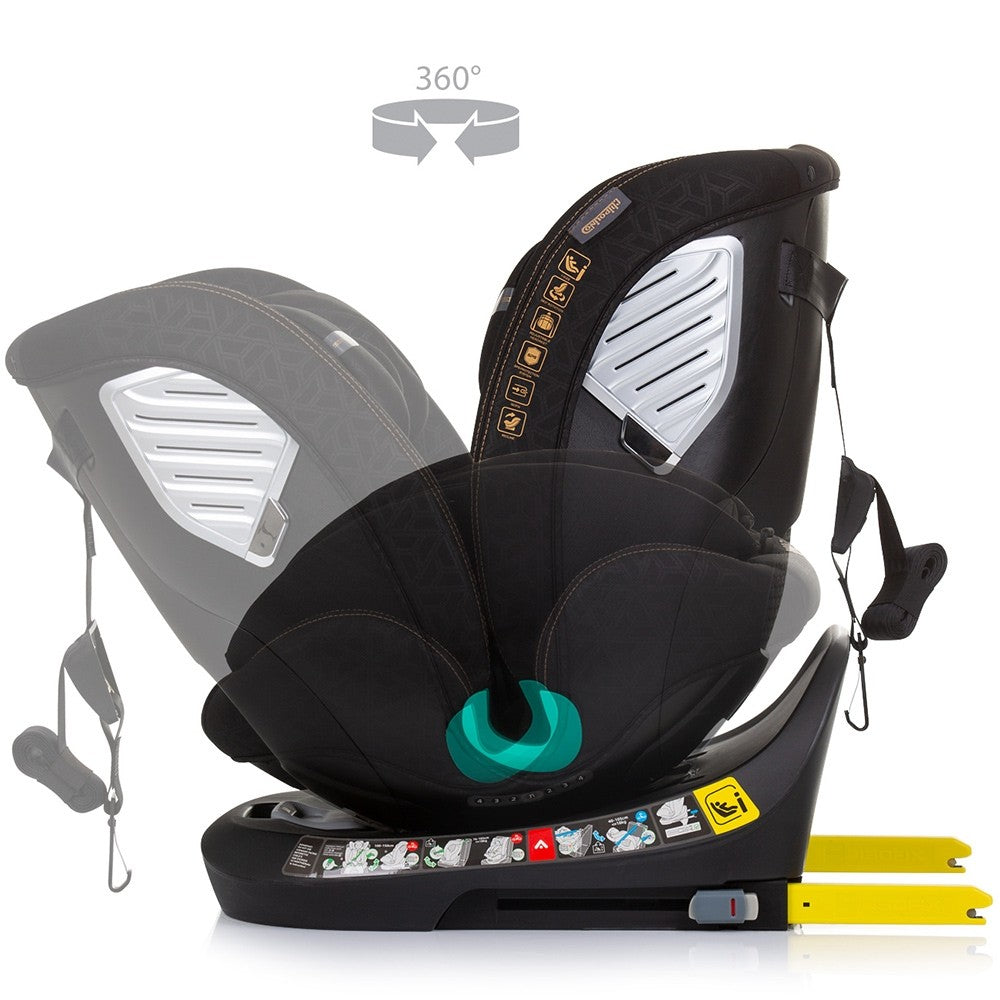 Chipolino scaun auto Supreme I-Size 40-150 cm R129 Obsidian