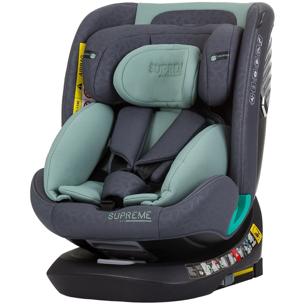 Chipolino scaun auto Supreme I-Size 40-150 cm R129 Pastel green