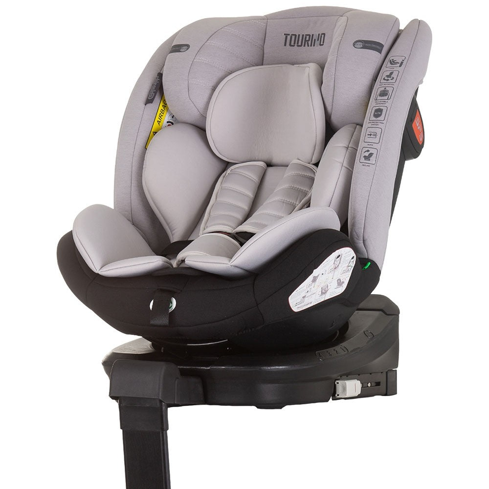 Chipolino scaun auto Tourino I-Size 40-150 cm R129 Grey 