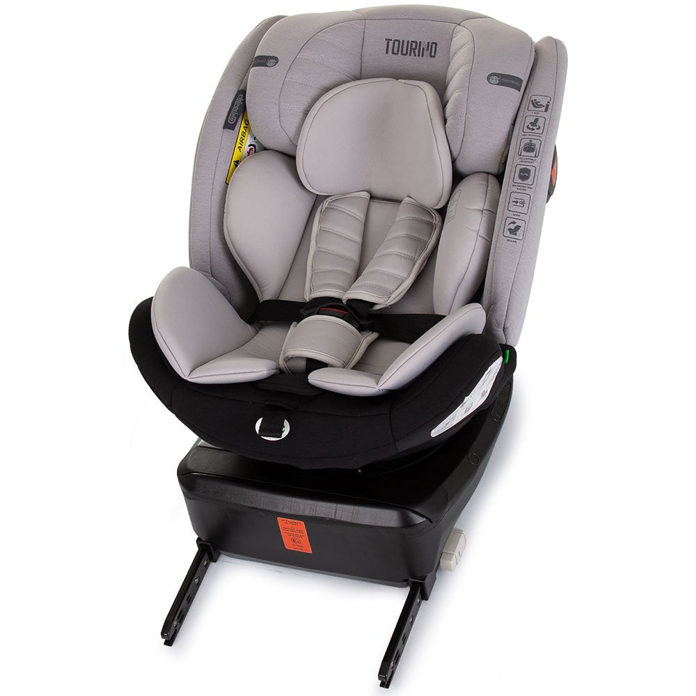 Chipolino scaun auto Tourino I-Size 40-150 cm R129 Grey 