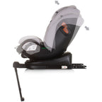 Chipolino scaun auto Tourino I-Size 40-150 cm R129 Grey 
