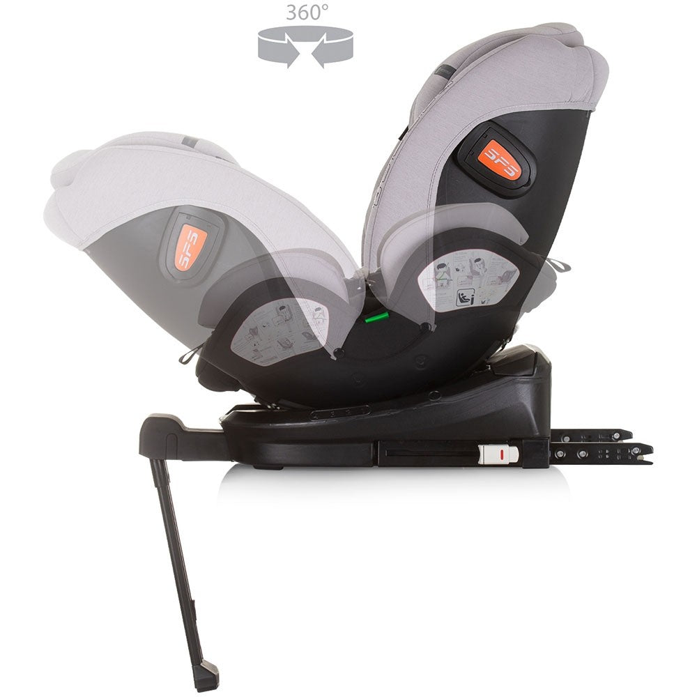 Chipolino scaun auto Tourino I-Size 40-150 cm R129 Grey 