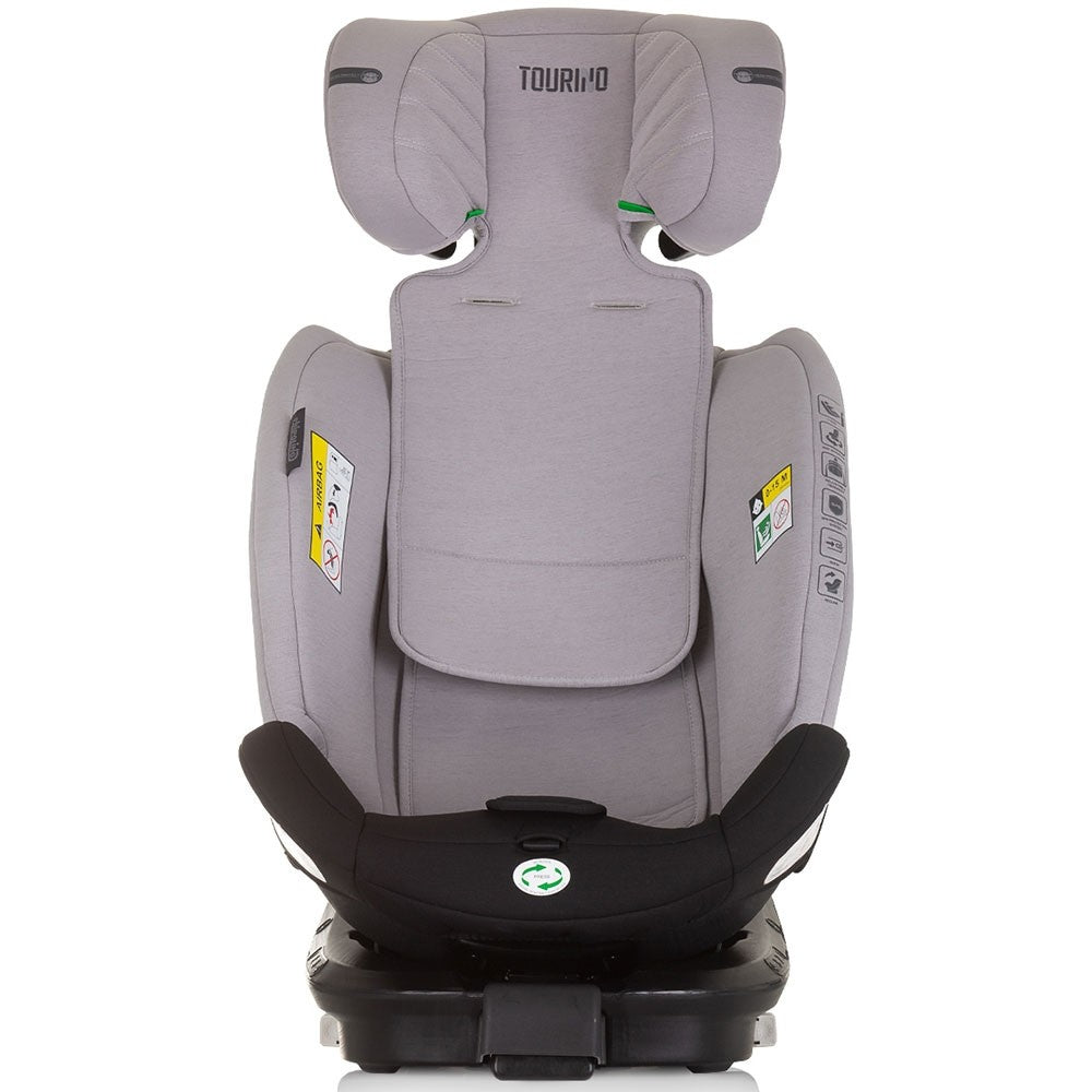 Chipolino scaun auto Tourino I-Size 40-150 cm R129 Grey 