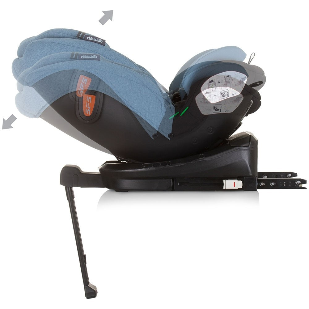 Chipolino scaun auto Tourino I-Size 40-150 cm R129 Blue