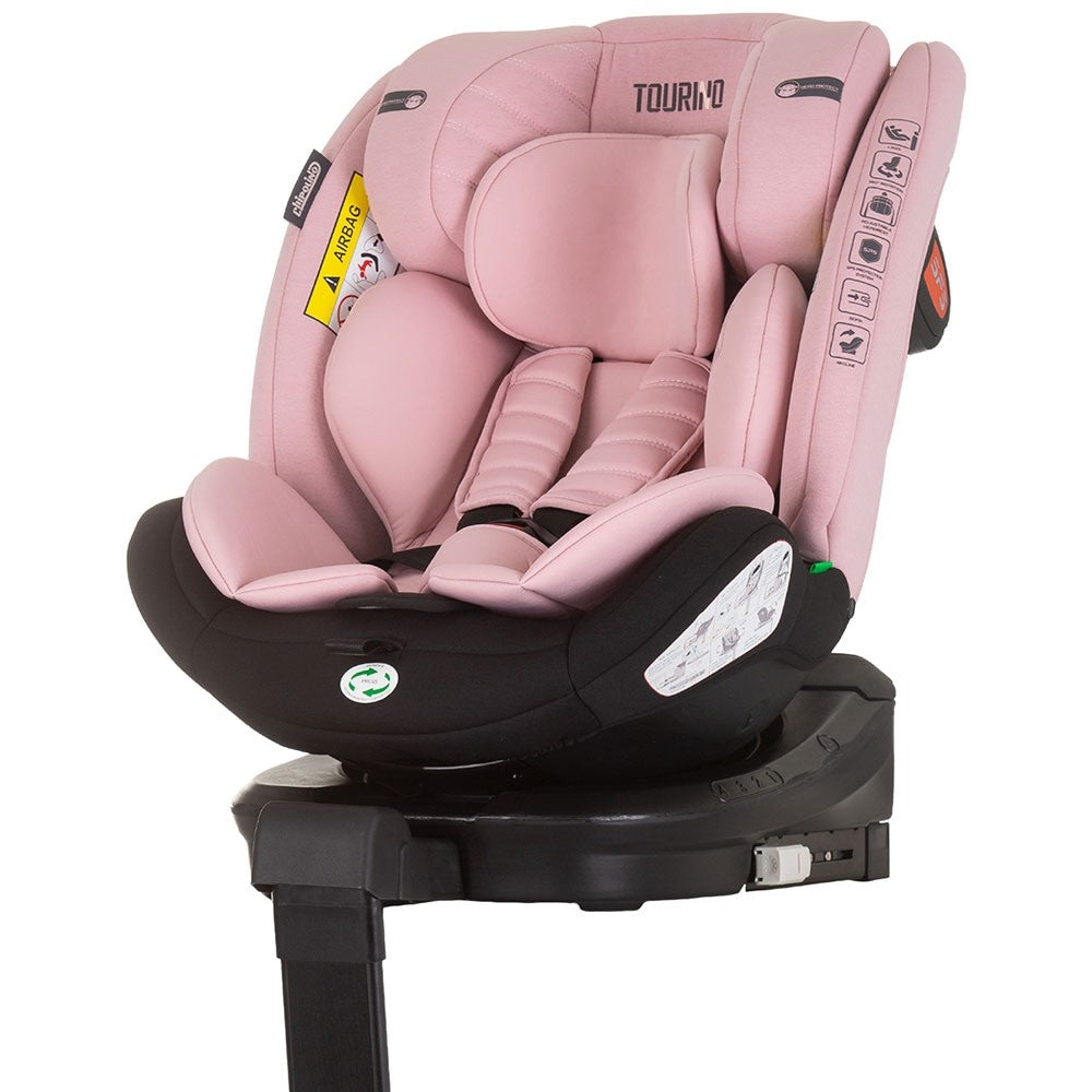 Chipolino scaun auto Tourino I-Size 40-150 cm R129 Flamingo 