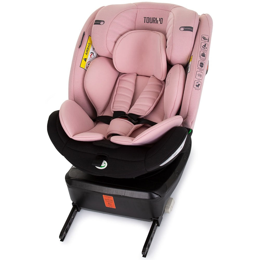 Chipolino scaun auto Tourino I-Size 40-150 cm R129 Flamingo 