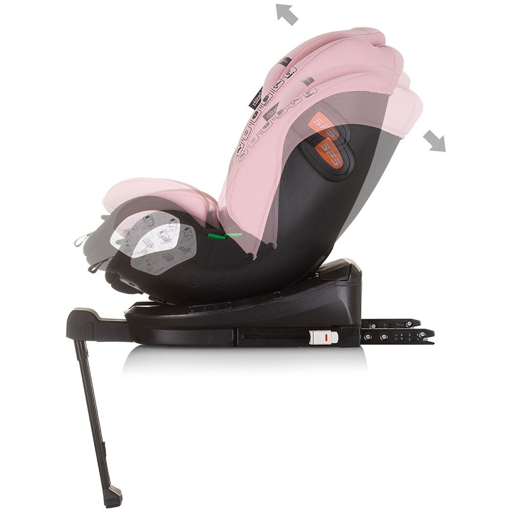 Chipolino scaun auto Tourino I-Size 40-150 cm R129 Flamingo 