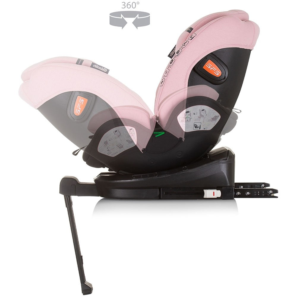 Chipolino scaun auto Tourino I-Size 40-150 cm R129 Flamingo 