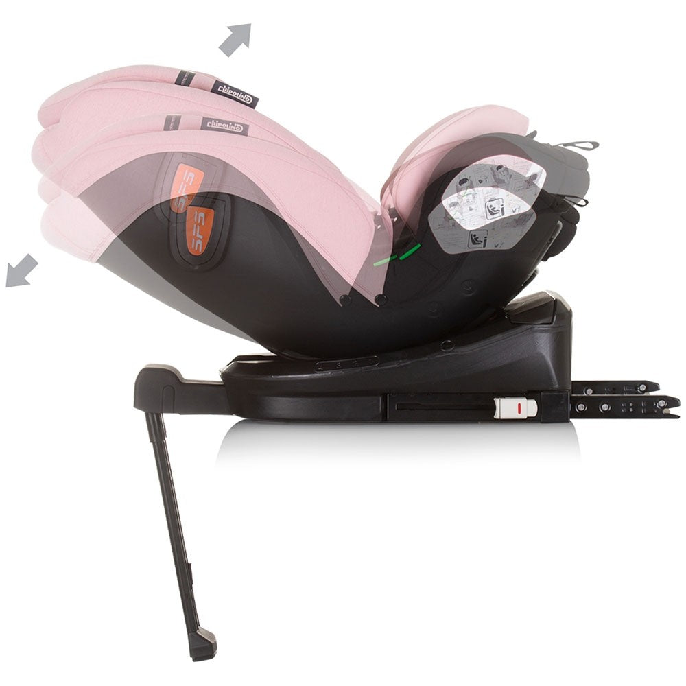 Chipolino scaun auto Tourino I-Size 40-150 cm R129 Flamingo 