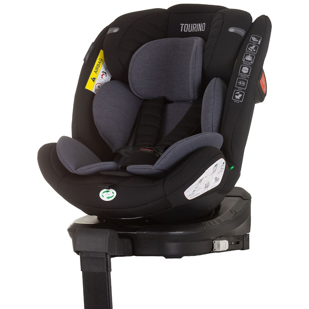 Chipolino scaun auto Tourino I-Size 40-150 cm R129 Obsidian 
