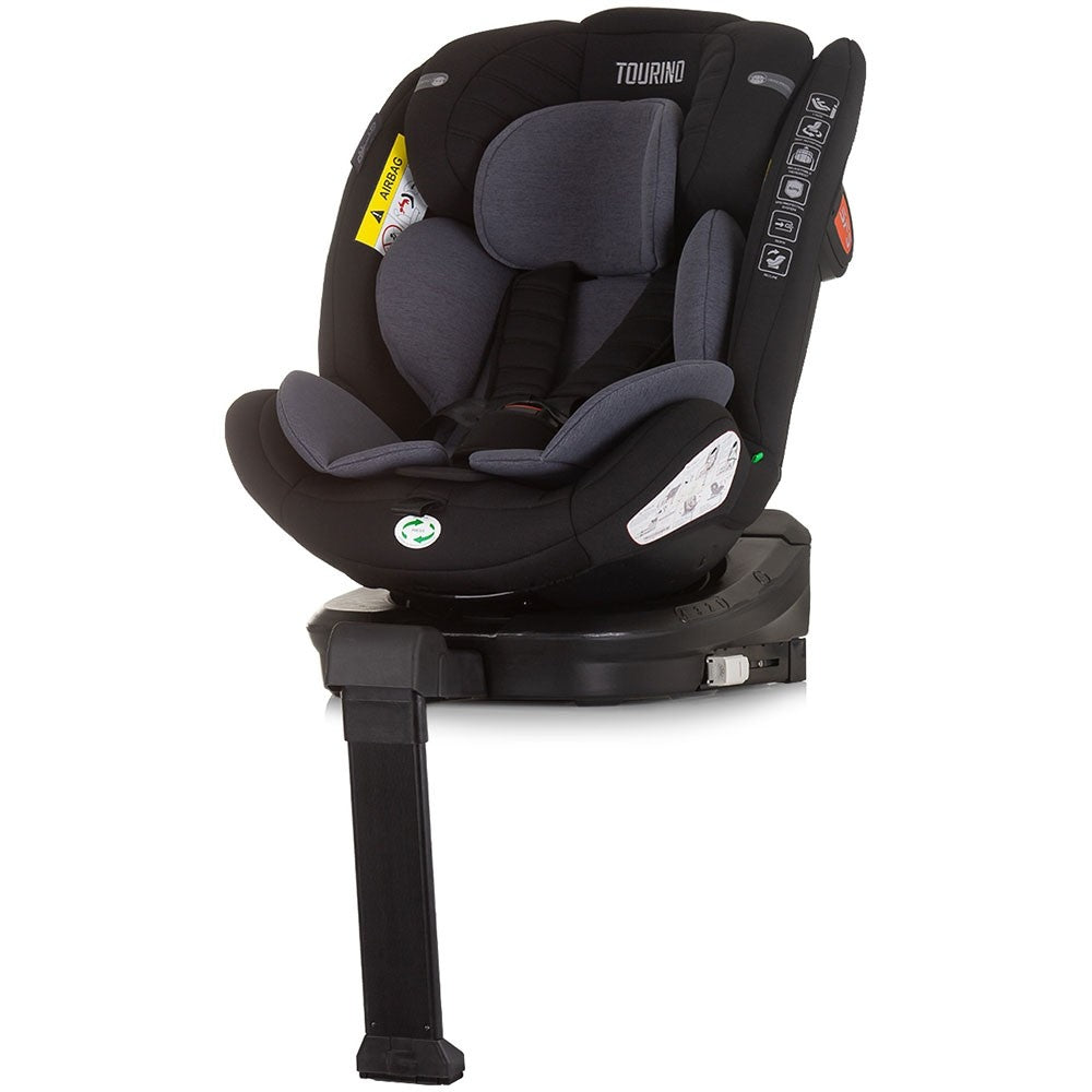 Chipolino scaun auto Tourino I-Size 40-150 cm R129 Obsidian 