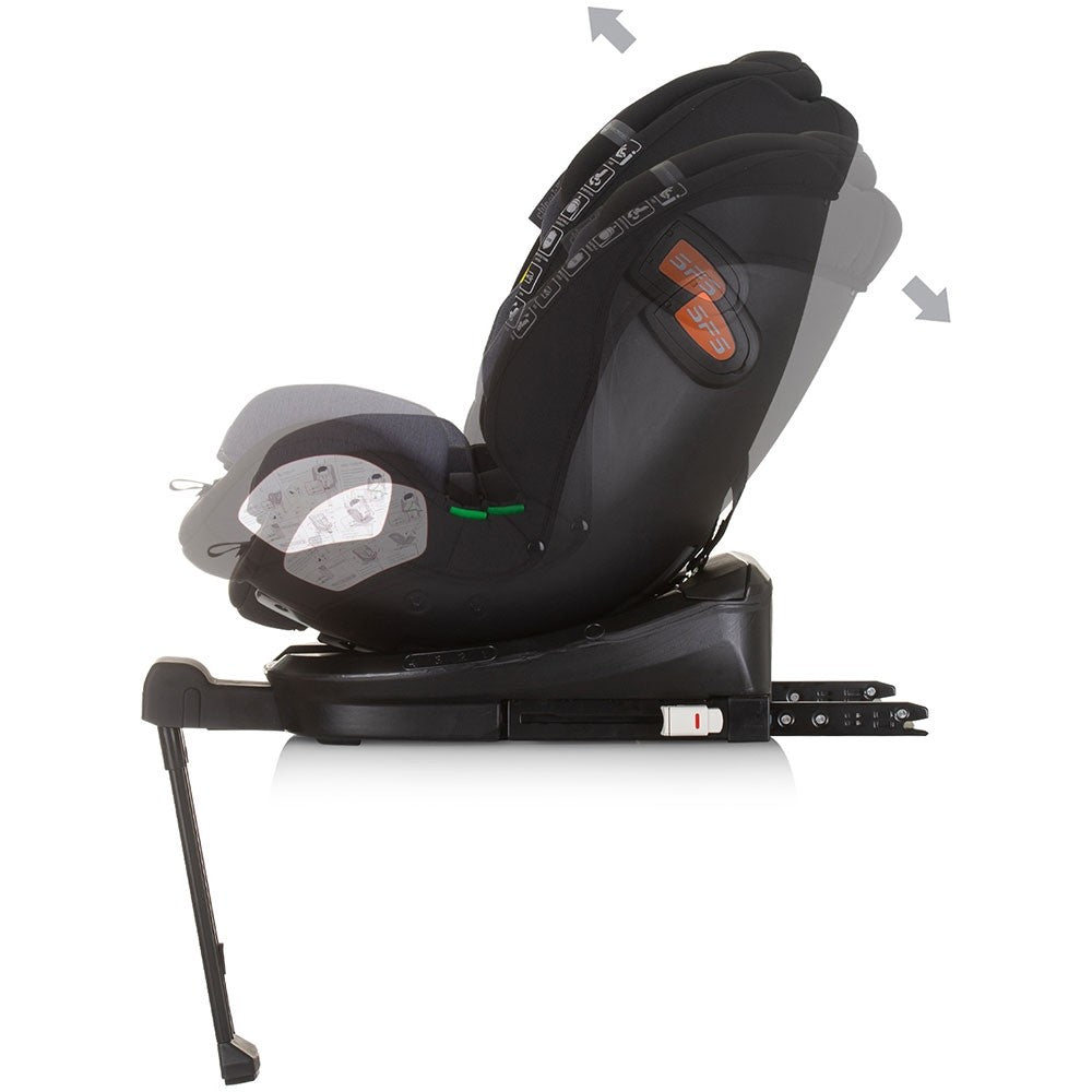 Chipolino scaun auto Tourino I-Size 40-150 cm R129 Obsidian 