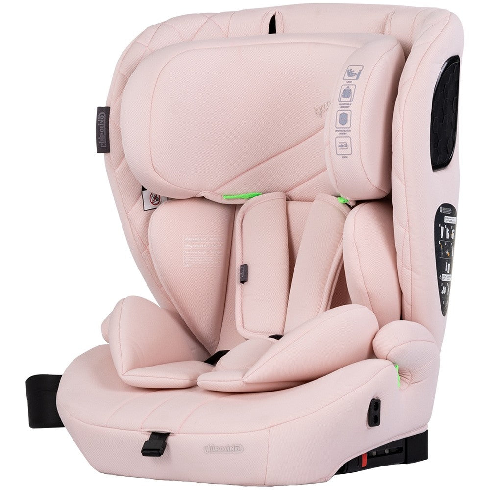 Chipolino scaun auto Tycoon Iso I-Size 76-150 cm cu sistem Isofix Pink marshmallow