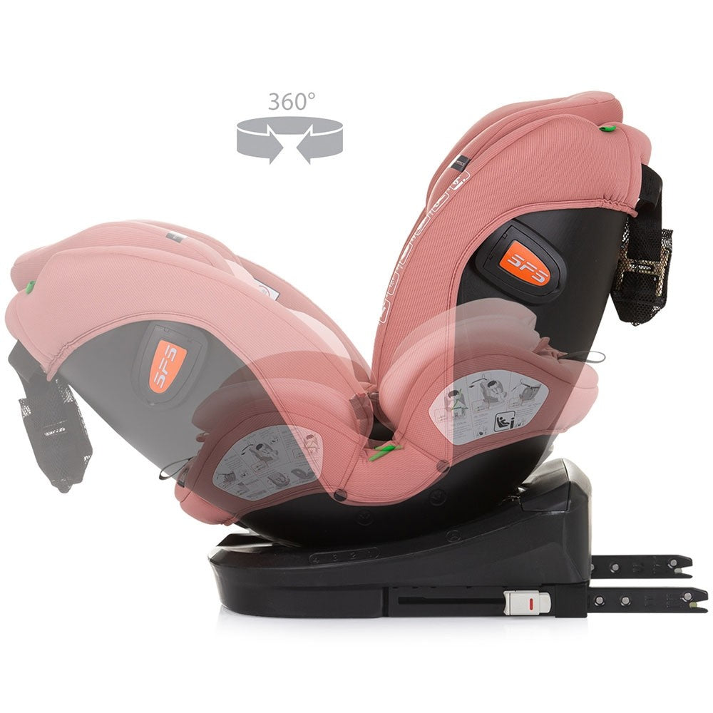 Chipolino scaun auto Volare I-Size 40-150 cm R129 Flamingo 
