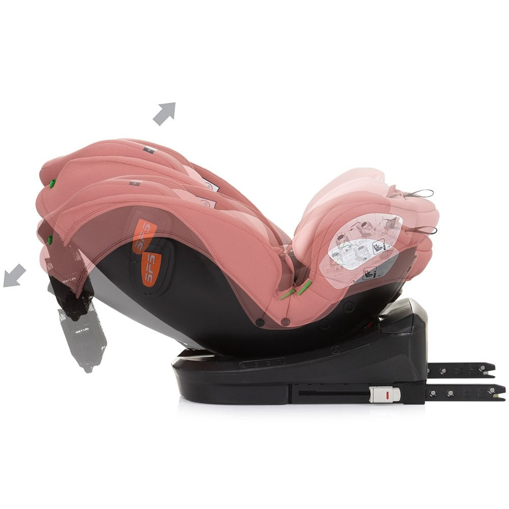Chipolino scaun auto Volare I-Size 40-150 cm R129 Flamingo 