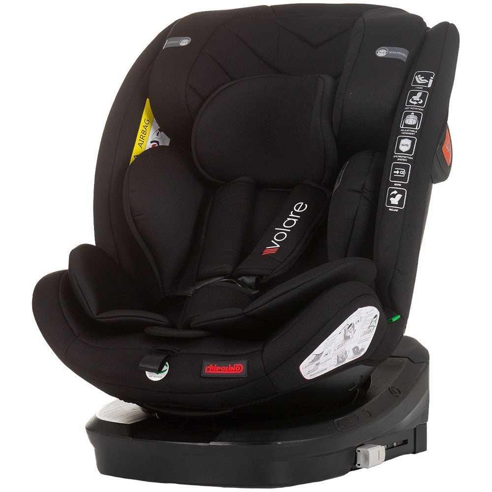 Chipolino scaun auto Volare I-Size 40-150 cm R129 Obsidian  Imagine principală a produsului