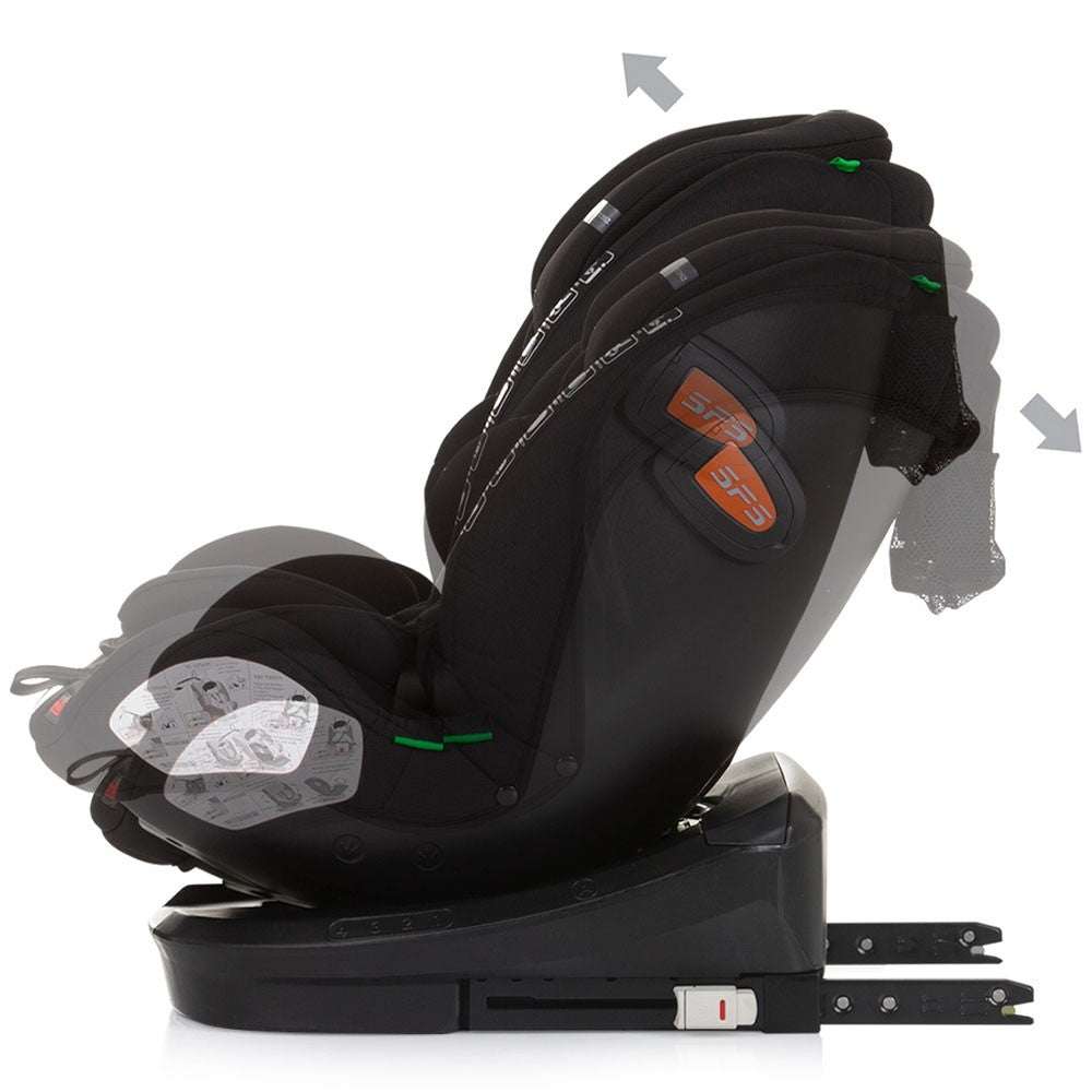 Chipolino scaun auto Volare I-Size 40-150 cm R129 Obsidian 