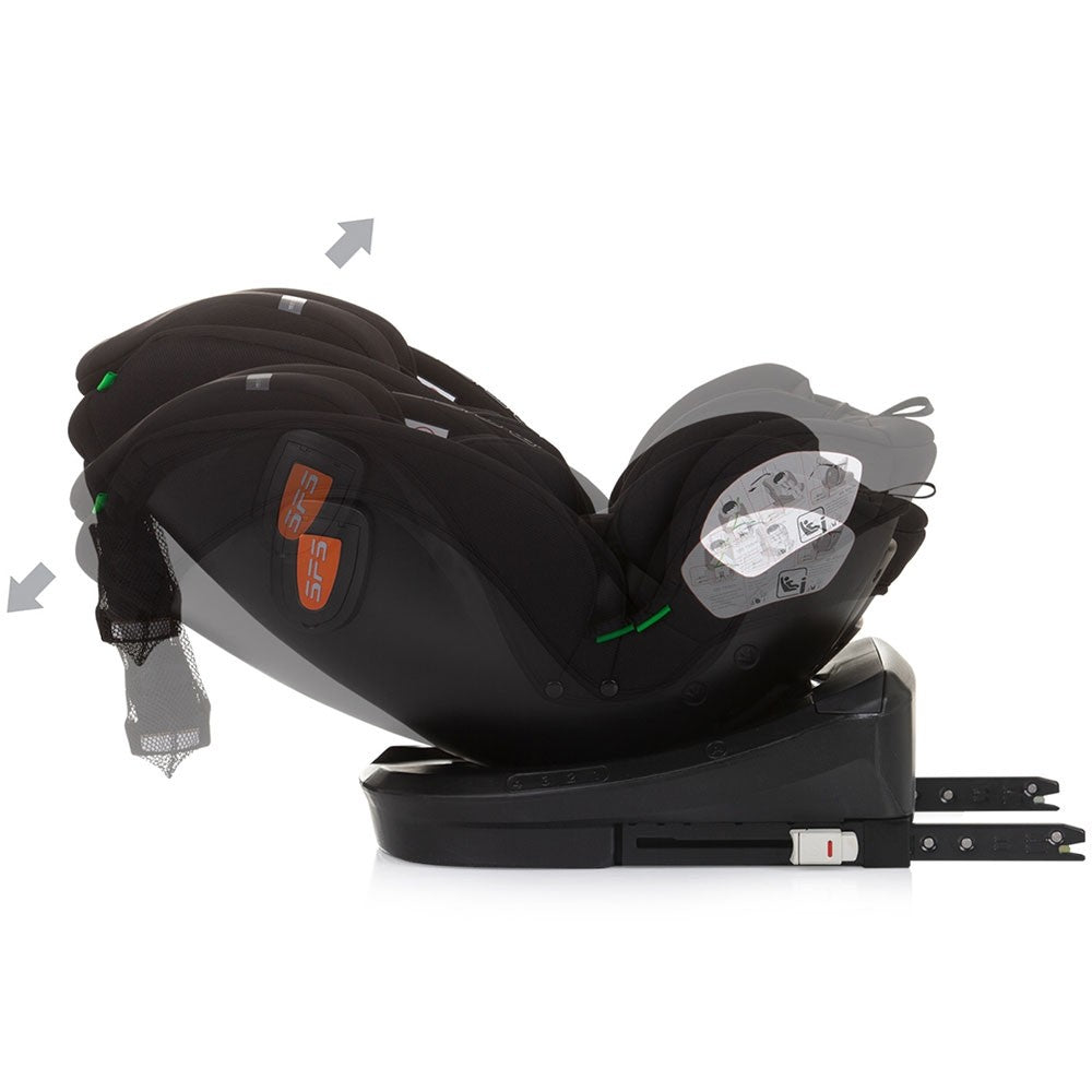 Chipolino scaun auto Volare I-Size 40-150 cm R129 Obsidian 