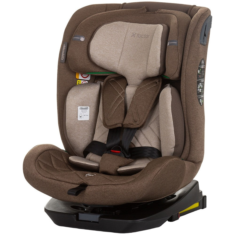 Chipolino scaun auto X Factor I-Size 40-150 cm R129 Macadamia 