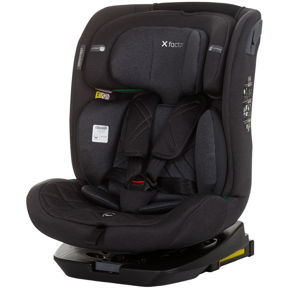 Chipolino scaun auto X Factor I-Size 40-150 cm R129 Obsidian  Imagine principală a produsului