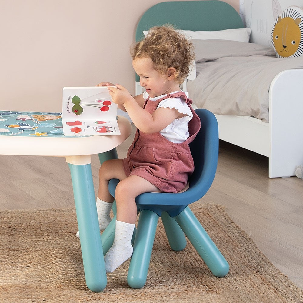 Smoby Scaunel cu spatar pentru copii 18m+ Little albastru