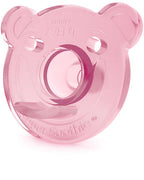 Philips Avent Soothie suzeta ortodontica ursulet din silicon 3m+ 2 buc/set mov-roz 0