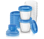 Philips Avent recipiente de stocare VIA cu capac 10 buc/set