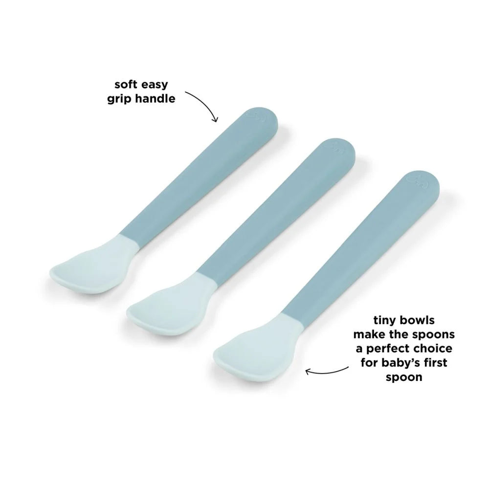 Done by Deer set 3 lingurite Foodie Easy-Grip 0m+ Blue