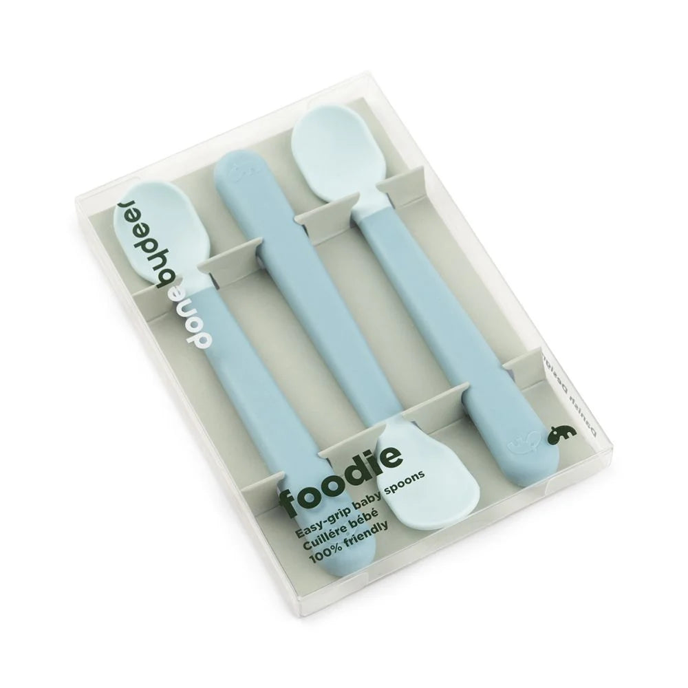 Done by Deer set 3 lingurite Foodie Easy-Grip 0m+ Blue