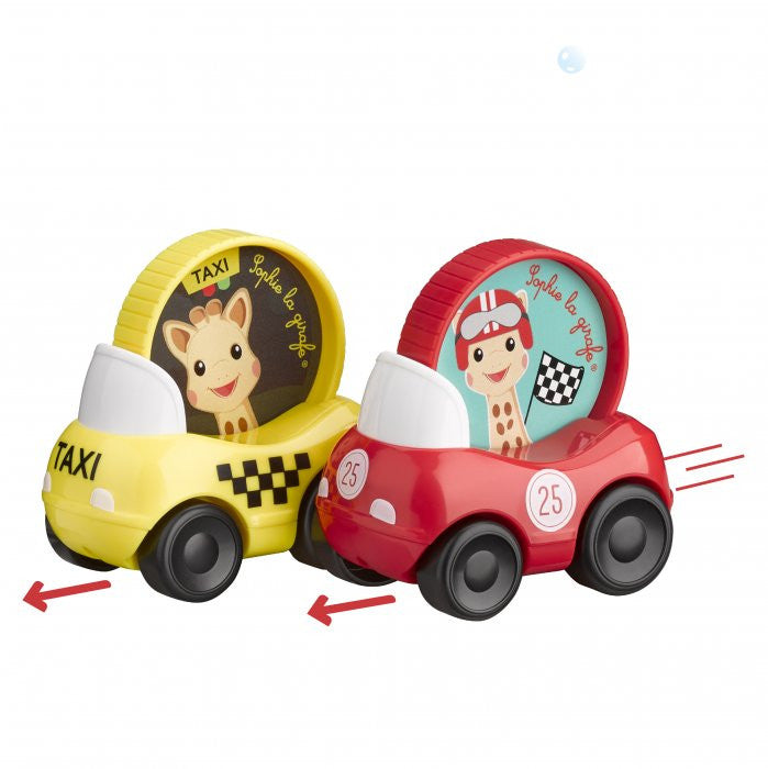 Vulli set de 2 vehicule Girafa Sophie 10m+