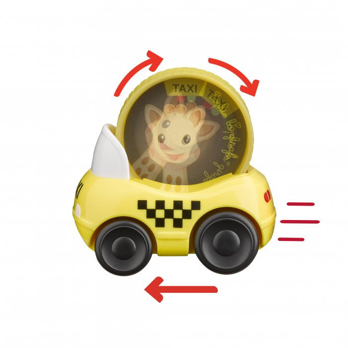 Vulli set de 2 vehicule Girafa Sophie 10m+