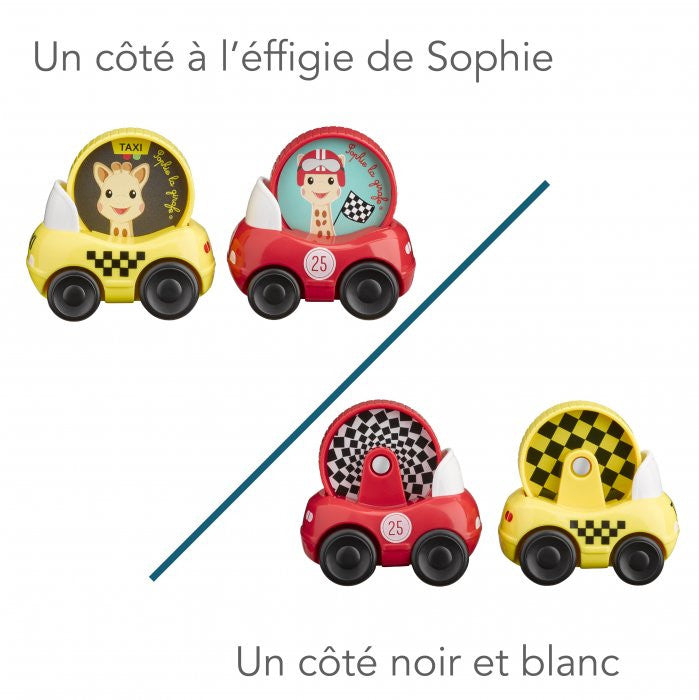 Vulli set de 2 vehicule Girafa Sophie 10m+