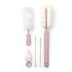 Baby Ono set perie pentru curatarea biberoanelor si tetinelor 0m+ Roz pudra